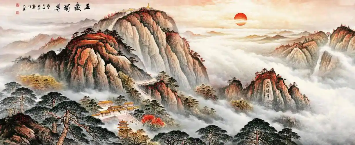 中国著名山水画家——林荣