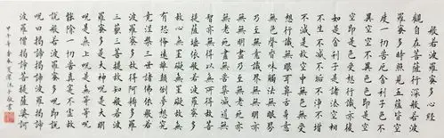 心经(画心) _行书_省书协书法_名家作品_园圆堂