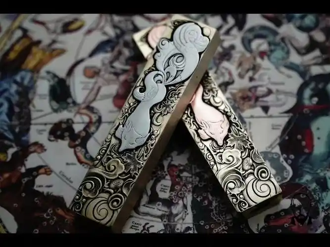 九尾狐破樊笼悦刻五代雕刻