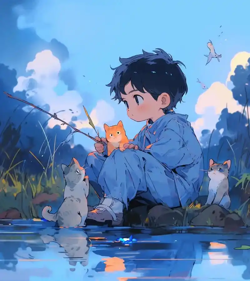 简约男生头像 i 一起去钓鱼吧.#好图分享 #治愈世界治愈你 - 抖音