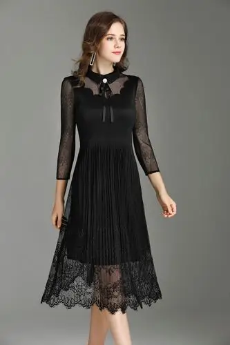 2020春新款名媛歌莉娅秀法国小众高端压褶polo领连衣裙103r4e570