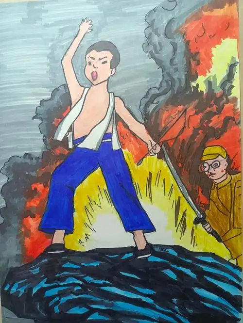 童心绘爱 致敬英雄主题绘画作品一等奖 - 智慧妈咪网