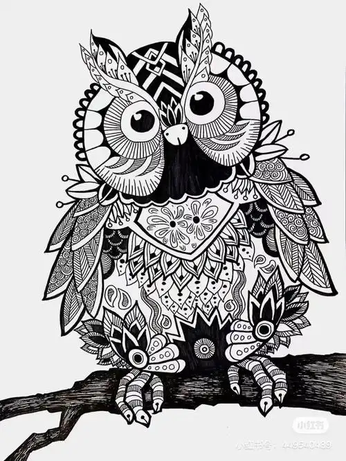 线描画创意作品大全(60张精美装饰线描,教你一招玩转"创意线描"课堂