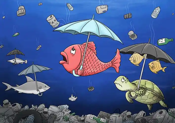 海洋垃圾污染问题日益严重.