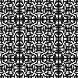 简单的黑白线性波浪条纹纹理.矢量照片