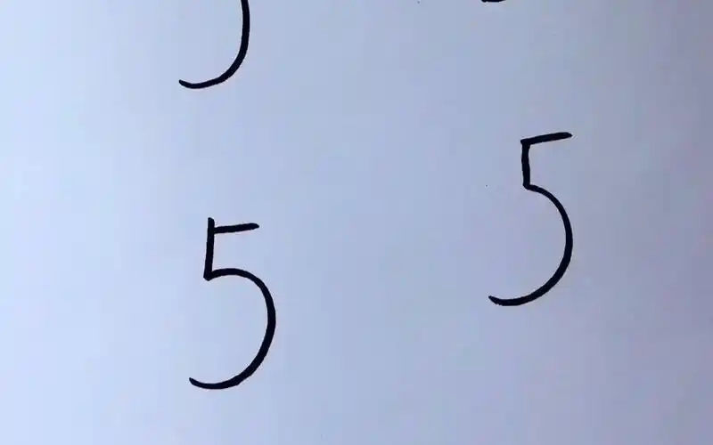 【简笔画】用数字5画简笔画