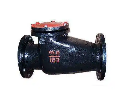 止回阀h44t10铸铁法兰污水摇摆旋启止回阀