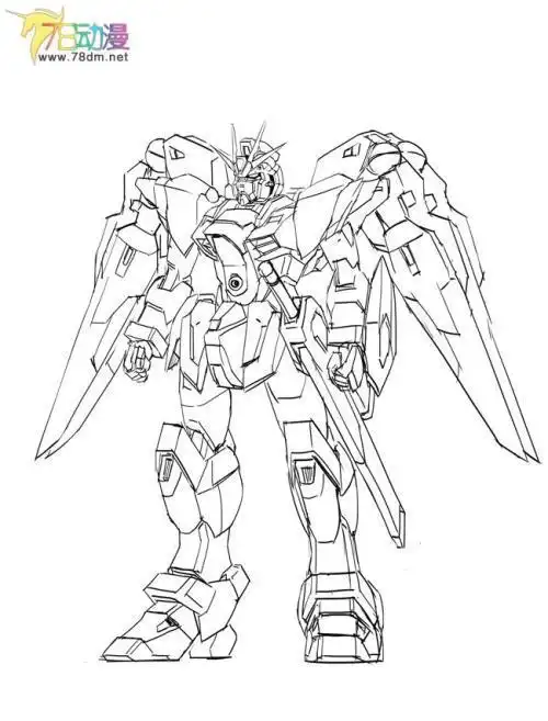 异端高达简笔画高达机甲简笔画画高达的简单简笔画高达简笔画线稿怎么