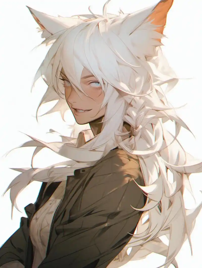 动漫头像|男生头像|狐系白毛 676767