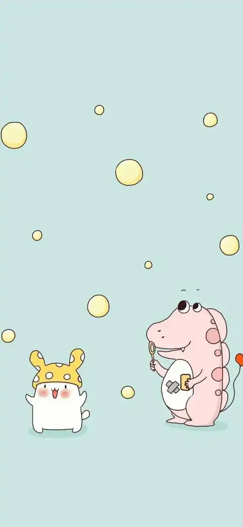 手绘卡通可爱背景图1080x2160分辨率查看