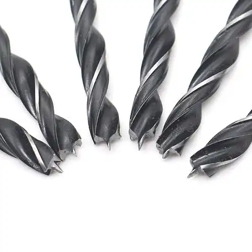 木工钻头三尖打孔麻花转头塑料木板开孔器支扩孔钻