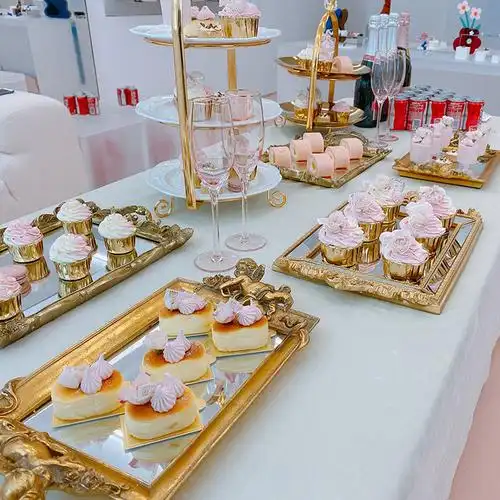 甜品台布置点心甜点蛋糕生日婚礼派对酒店开业商务活动茶宝宝宴装饰