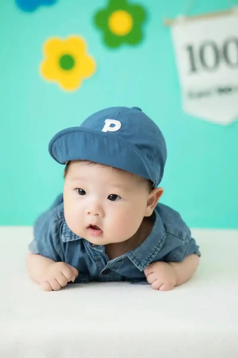 宝宝百天照 #我的小萌娃 迟到的百天照