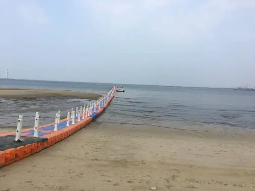 辽宁营口白沙湾金色沙滩,山海广场和古镇