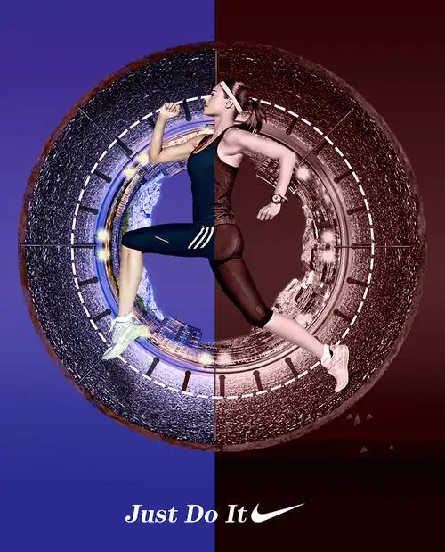耐克奔跑平面广告