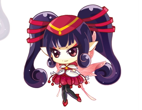 小花仙中4个精灵王的q版造型,百结乖巧可人,后2个让人又爱又恨