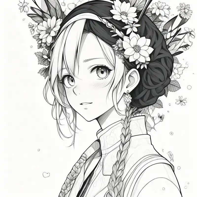 96高清黑白动漫头像精选9815