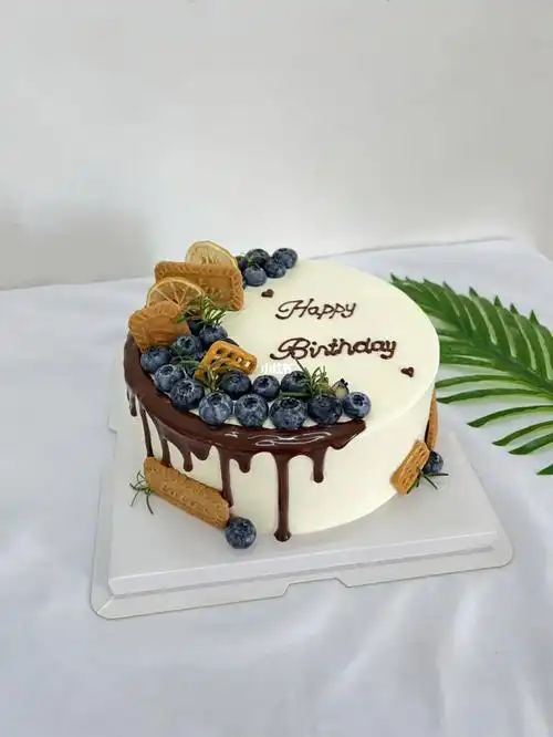 男生日蛋糕简约8寸水果蛋糕无水印