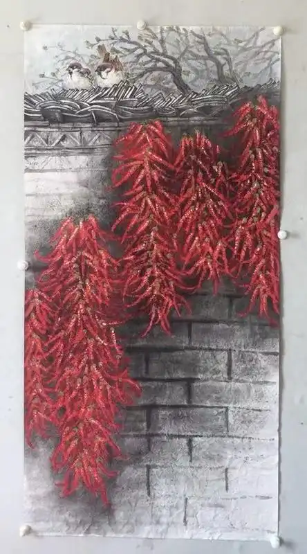 刘现禄创作的辣椒题材系列作品活动美术界高度认可,他以创新的手法和