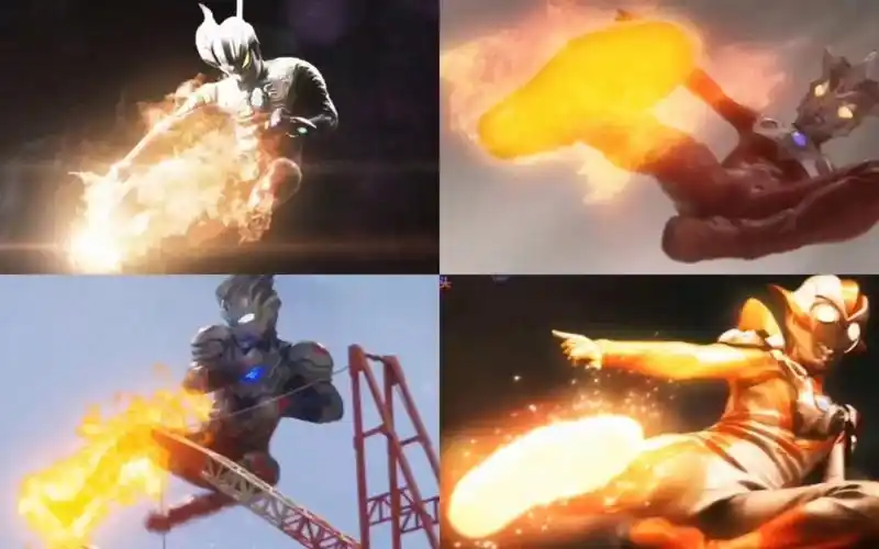 盘点使用火焰打败怪兽的奥特曼,赛罗pk雷欧,谁的飞踢最厉害?