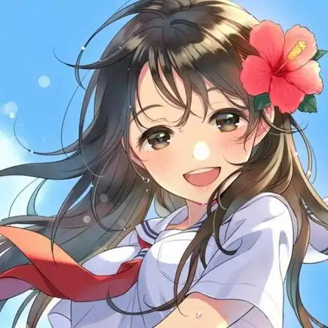 微笑的头像女生卡通