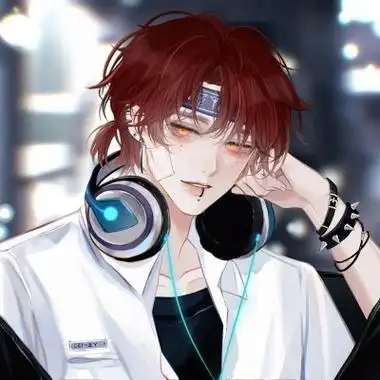 戴耳机超酷冷酷帅气动漫男生头像图片,听音乐酷范男头_卡通动漫_头像