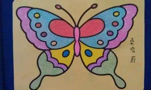 蝴蝶儿童画图片 蝴蝶儿童画图片大全