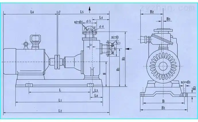 zx型卧式自吸离心泵