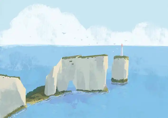 海边的悬崖|插画|绘本|小生启程 - 原创作品 - 站酷 (zcool)