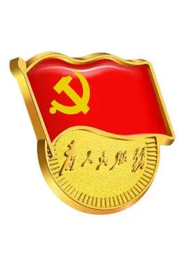 2020新款标准型党徽磁铁扣党员胸针