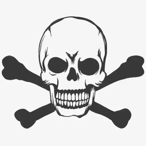汽车贴纸反光车贴车身贴车门侧门拉花机盖贴骷颅头海盗骷髅骷颅qq头像