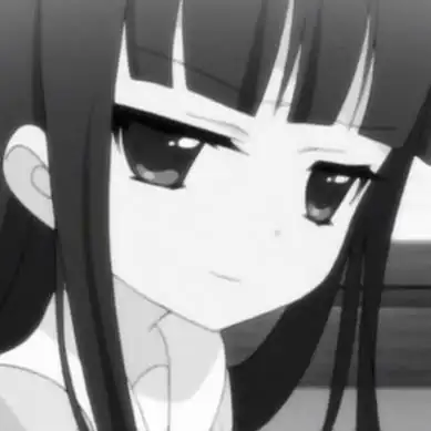 黑白漫画头像女生高冷高清丧系的黑白卡通头像女生冷酷图片