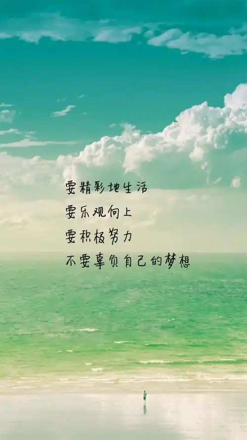 如果自己不努力,谁也给不了你想要的生活;梦想不会逃跑