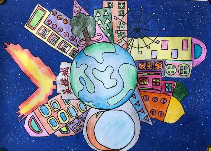 其它 炫彩童年系列绘画比赛获奖作品展 写美篇四年级一等奖