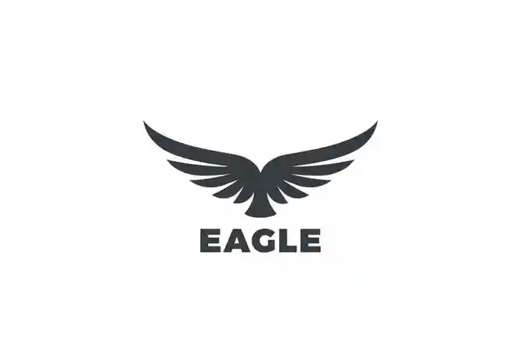 雄鹰展翅图形logo模板logowingsflyingeaglehawkfalconbirdabstract