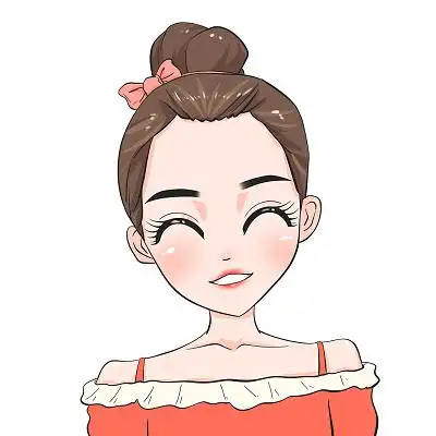 卡通q版女生头像png素材卡通女孩q版可爱