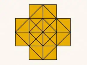 数一数图中一共有多少个正方形?  (答案见下期)