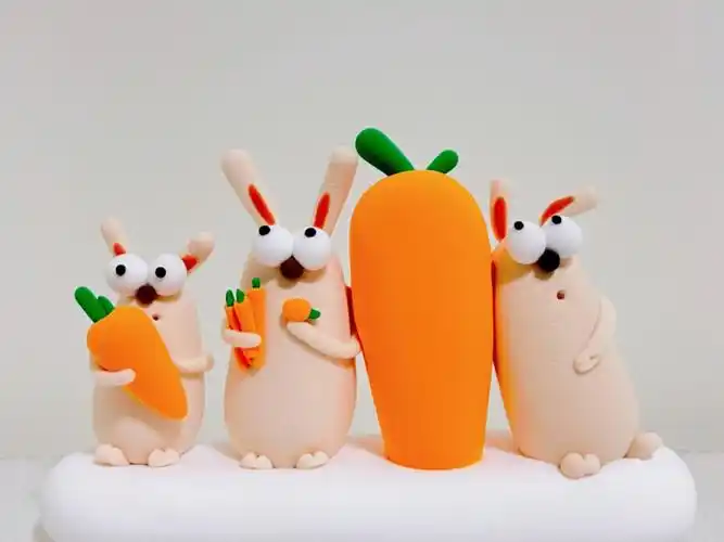 超轻粘土  #黏土汽车摆件  #黏土小动物