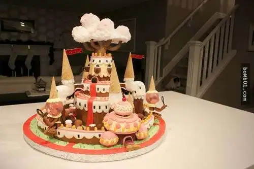 妻子花了30个小时用这些材料做出一个童话梦幻般的大制作,她的付出及