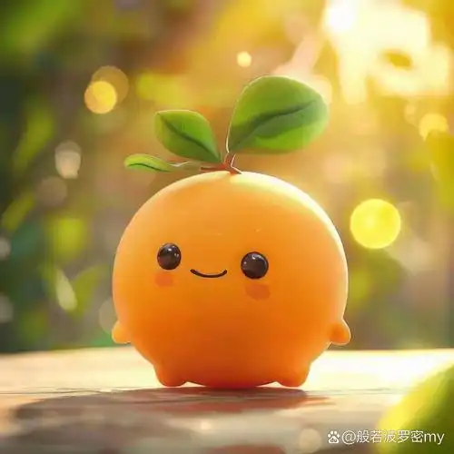 可爱软萌头像:小橙子祝福您,圆圆满满,心想事成!