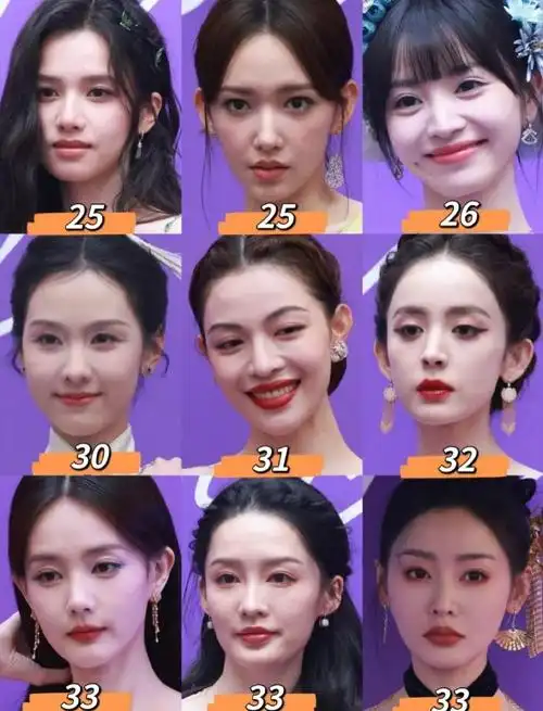 女明星年龄跟生图你们喜欢哪个?
