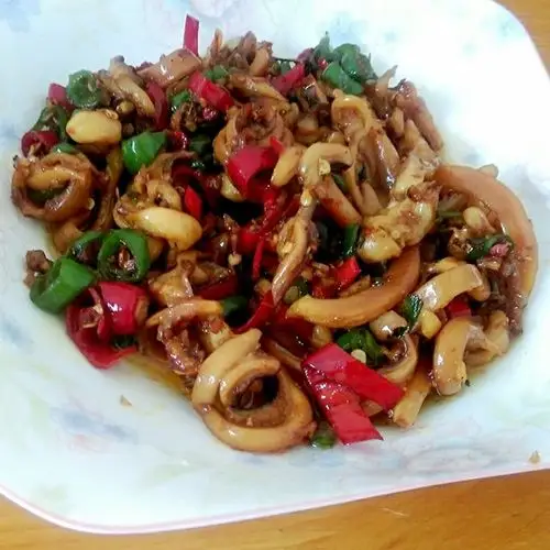 ly云做的双椒炒墨鱼