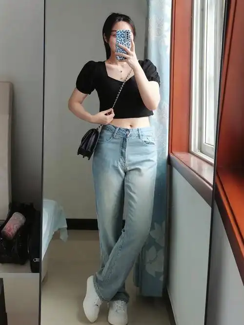 92170cm/130斤/大腿围58cm-最近迷上天丝面料牛仔裤了,薄薄清凉还