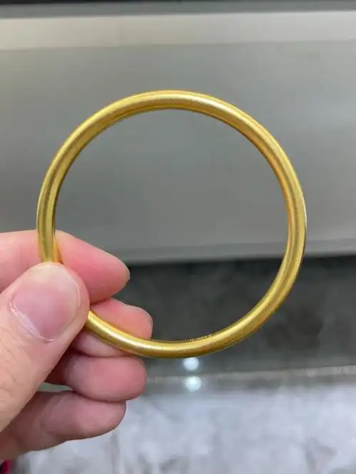 古法金素圈手镯52克左右