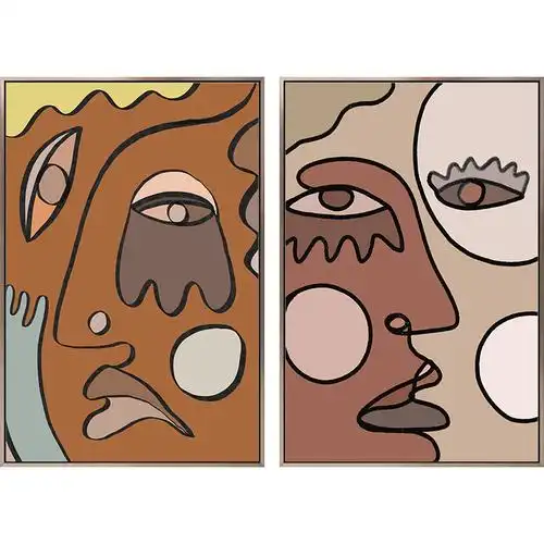 情绪呐喊北欧客厅装饰画大幅落地挂画小众莫兰现代装饰画