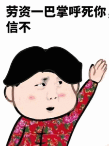 劳资一巴掌呼死你信不 - 斗图表情包 - 金馆长表情库 - 真正的斗图