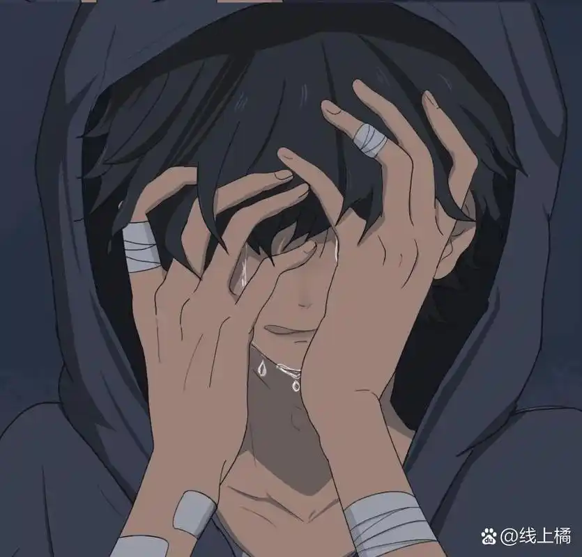 二次元伤感男生头像来了03 不要眼眶一红,就觉得人间不值得,散伙是