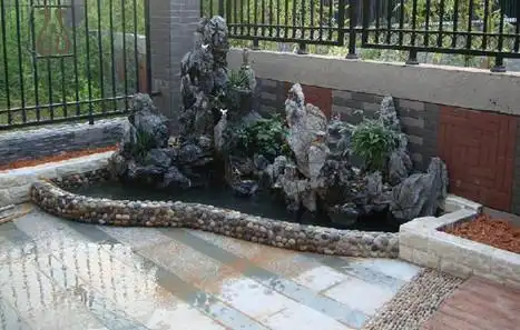 如何给带庭院的农村别墅打造最美假山?-别墅大师