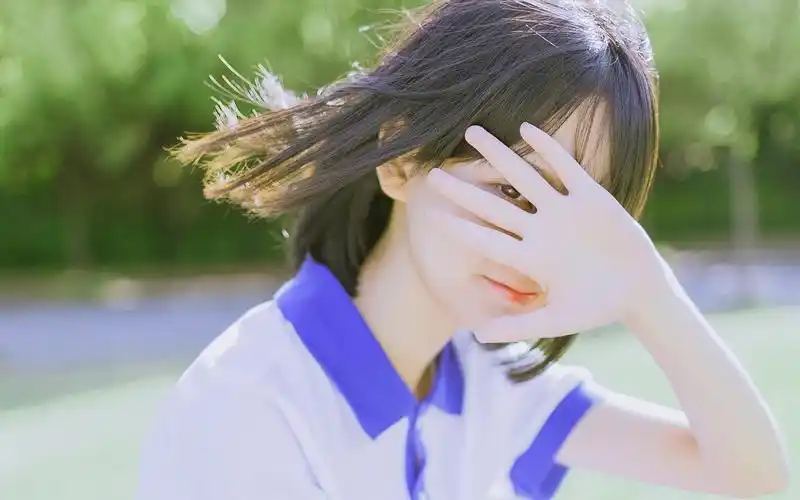 校服美女小清新可爱甜美写真图片桌面壁纸