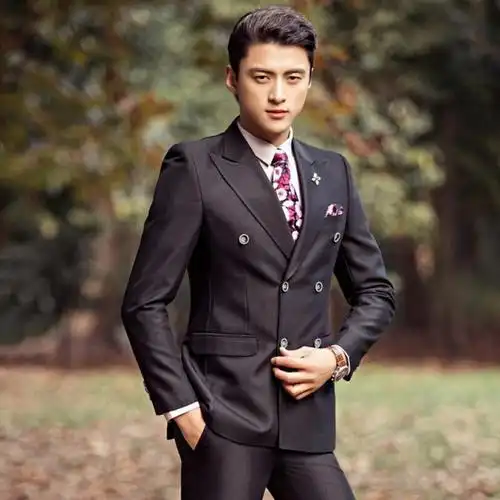 影楼主题男装演出拍照西装婚纱司仪主持摄影男士礼服西服套装